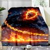 Ghost-Rider On Fire Blanket Flannel Throw for Sofa, Indoor, Camping, Living Room, Office, Chair, And Bed Soft Birthday Gift