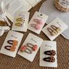 Wool Felt Cartoon Bread Slices Biscuits BB Clip Cute Bangs Side Clip Hairpin Funny Hair Clip Children's Hair Accessories