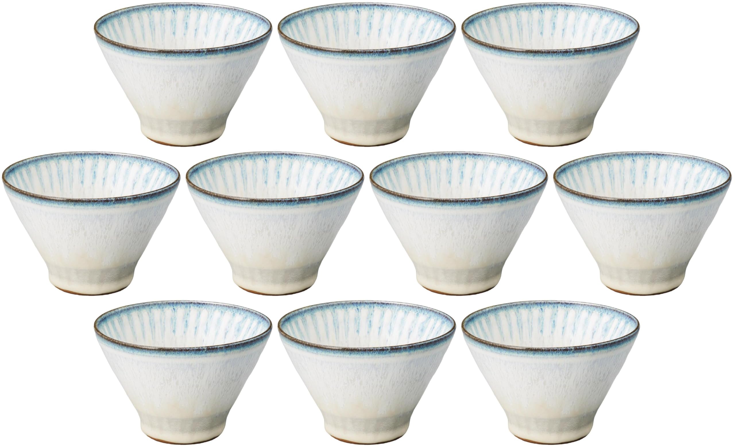 

Set of 10 Kiln Henryu Jukusa Kawari Small Bowl Rice bowl [11×7.4cm]