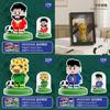 Global Football Cup Building Blocks Sports Action Figures For Kids Playroom Decor