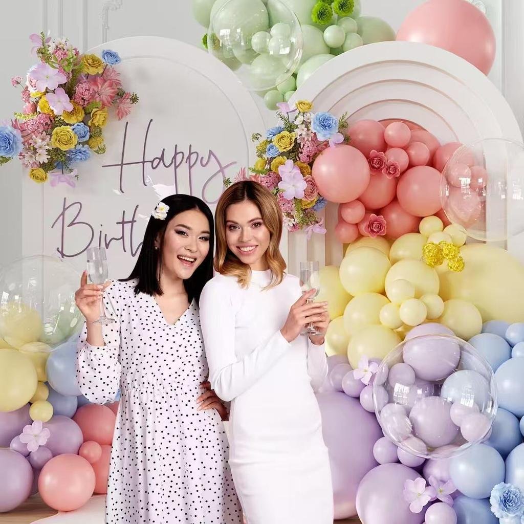 Wreath Balloon Chain Package Macaron Latex Balloon Set Birthday Party Wedding Decoration