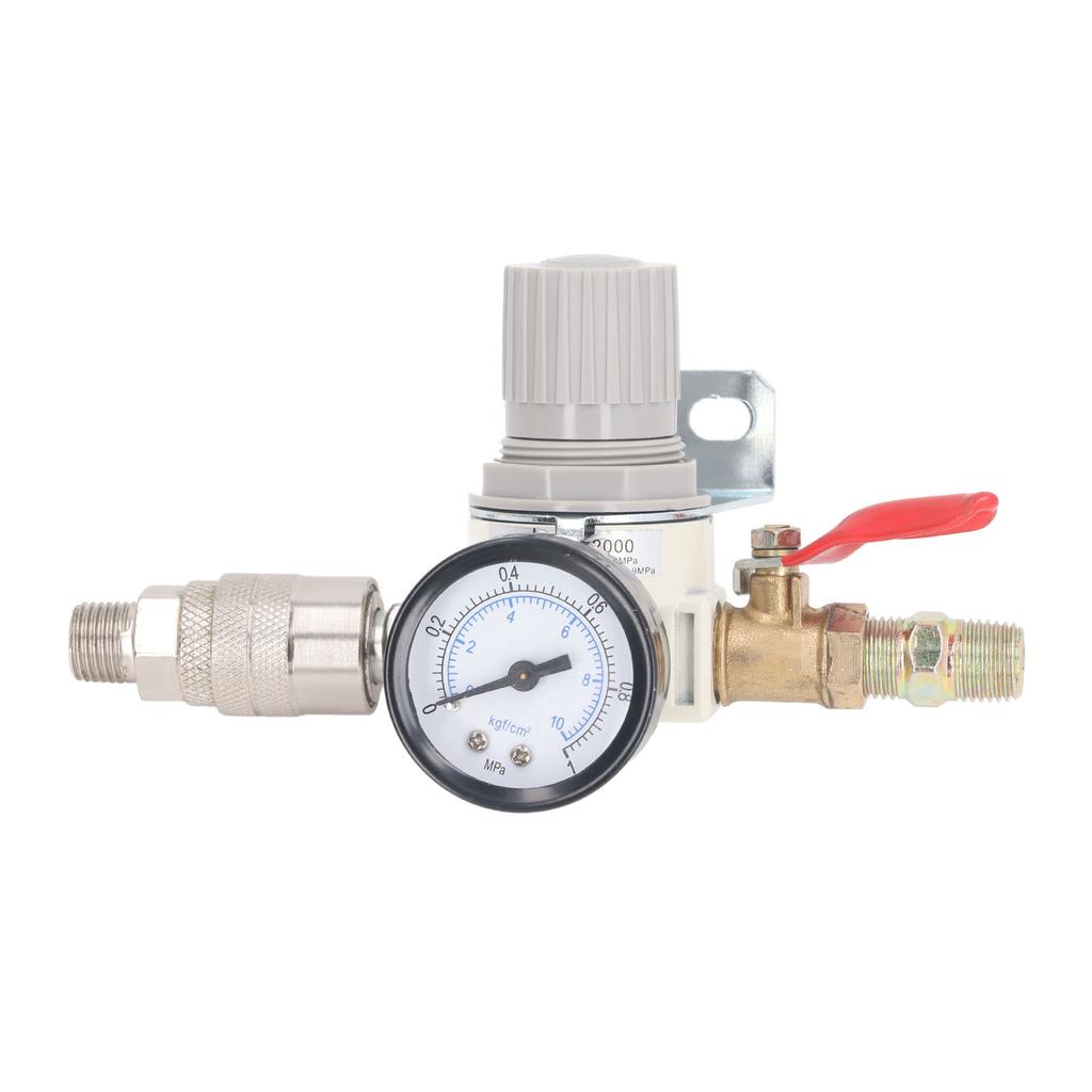  Compressor Pressure Regulator 1/4 Inch NPT  Pressure Regulator with 0‑1MPa Gauge for Pneumati