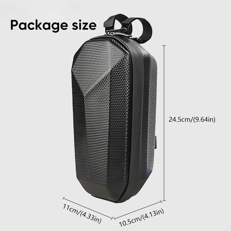 Electric Scooter Bag EVA Hard Shell Electric Bike Handlebar Bags Large Capacity MTB Road Cycling Front Handlebar Storage Bag