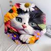 1PC cute cat pet Umbrella Portable Folding Umbrella Iron Frame Hole Bone Structure Outdoor Home Umbrella A2