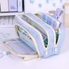 Five-Layer High-Capacity Pencil Case for Girls - Stylish, Retractable, Ideal for Primary and Middle School Students.