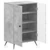 Shoe Cabinet BREDA 59.5 x 39.5 x 90 cm Engineered Wood Concrete Grey