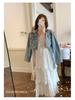 Women's French Purple Petite Camisole Dress – Summer Beach Vacation Long Dress