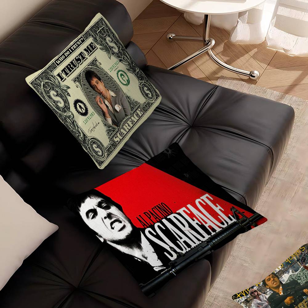 Classics S-Scarface 1983 Film Personalized picture text home decorative pillows Household Gifts 45x45cm