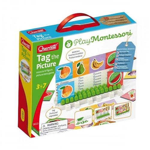 Quercetti. Montessori picture board in 5 languages