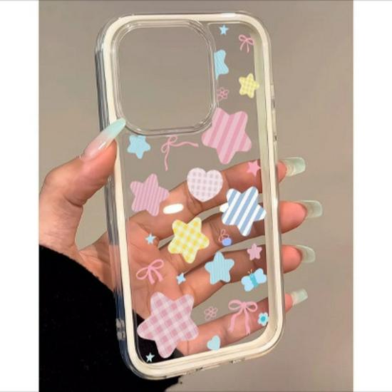 

Plaid Star Dual-Compatible Soft Case for Apple iPhone 11, 13, 14, 15, 16, 17 Pro Max 14
