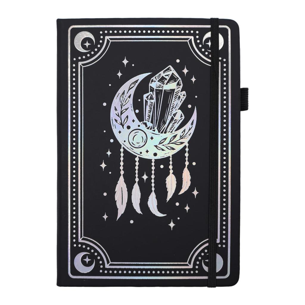 A5 Tarot Style Notebook with Laser Silver Lined Pages