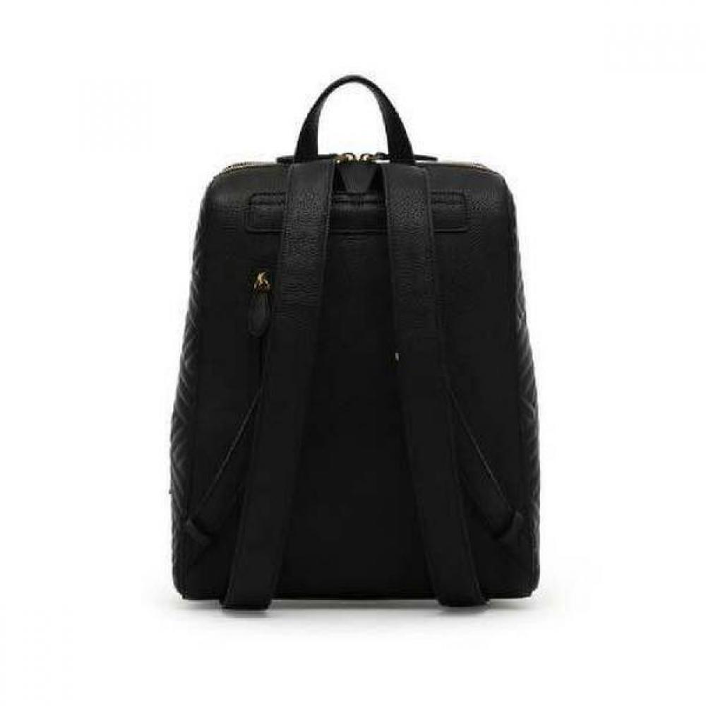 Daks Black Cutting Dd Logo Quilting Leather Backpack Dcba2e369bk