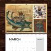 Cats With Crowns Calendar , Whimsical MedievalCat Art Wall Calendar, 12 Month Mystery And Charm Calendars,