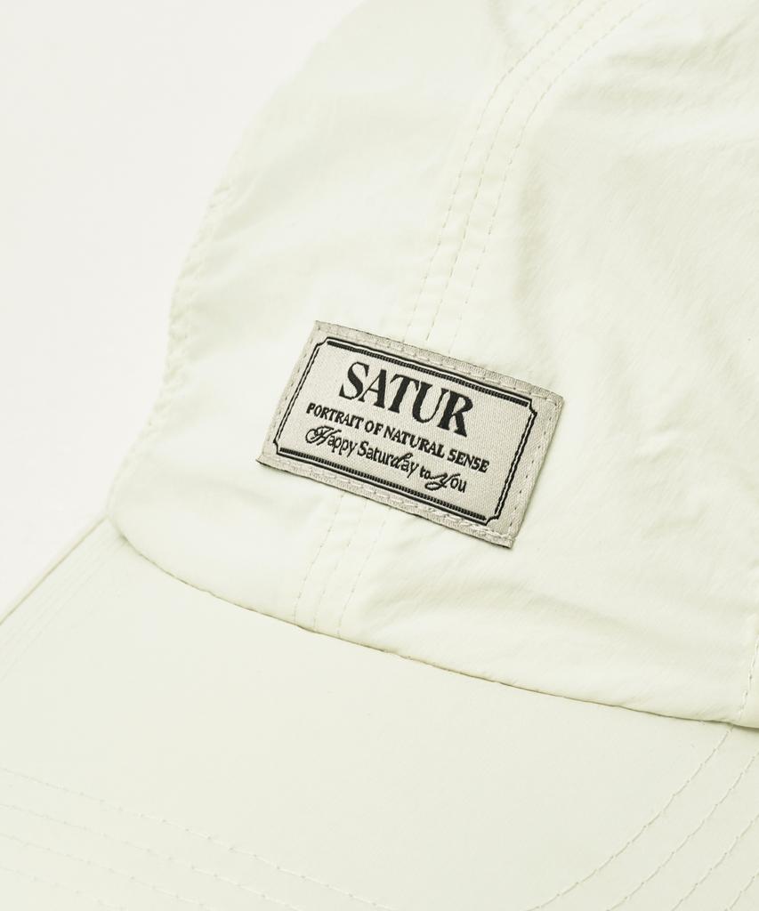 Seteo String 4 Panel Nylon Camp Cap Cream