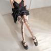 Irregular Pattern Women's Tights Personality Fashion Sweet Cool Silk Stockings Elasticity Breathable Women's Pantyhose
