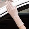Womens Uv Sun Protection Gloves With Breathable Ice Silk For Driving And Outdoor Activities