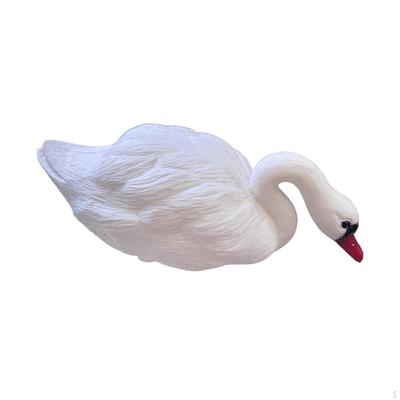 Decoy Outdoor Figurine Deterrent Swimming Sculpture Garden Statue Goose Floating Decoration for