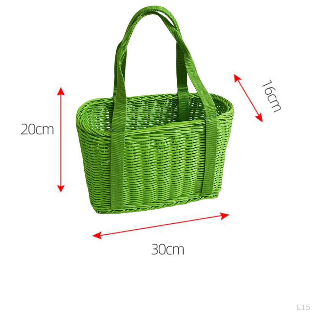 Hand Woven Basket Vegetable Storage Portable Multipurpose Handwoven Nesting Bin