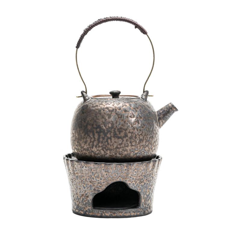 Yi Ceng Gilded Iron Glaze Ceramic Tea Kettle