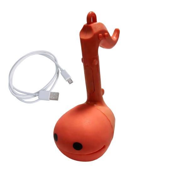 

Електронна музична іграшка-пуголовка Милий брелок Сенсорний інструмент зі смішними звуками та світлом Портативна іграшка-антистрес для подорожей для дітей Подарунок у шкарпетку червоний