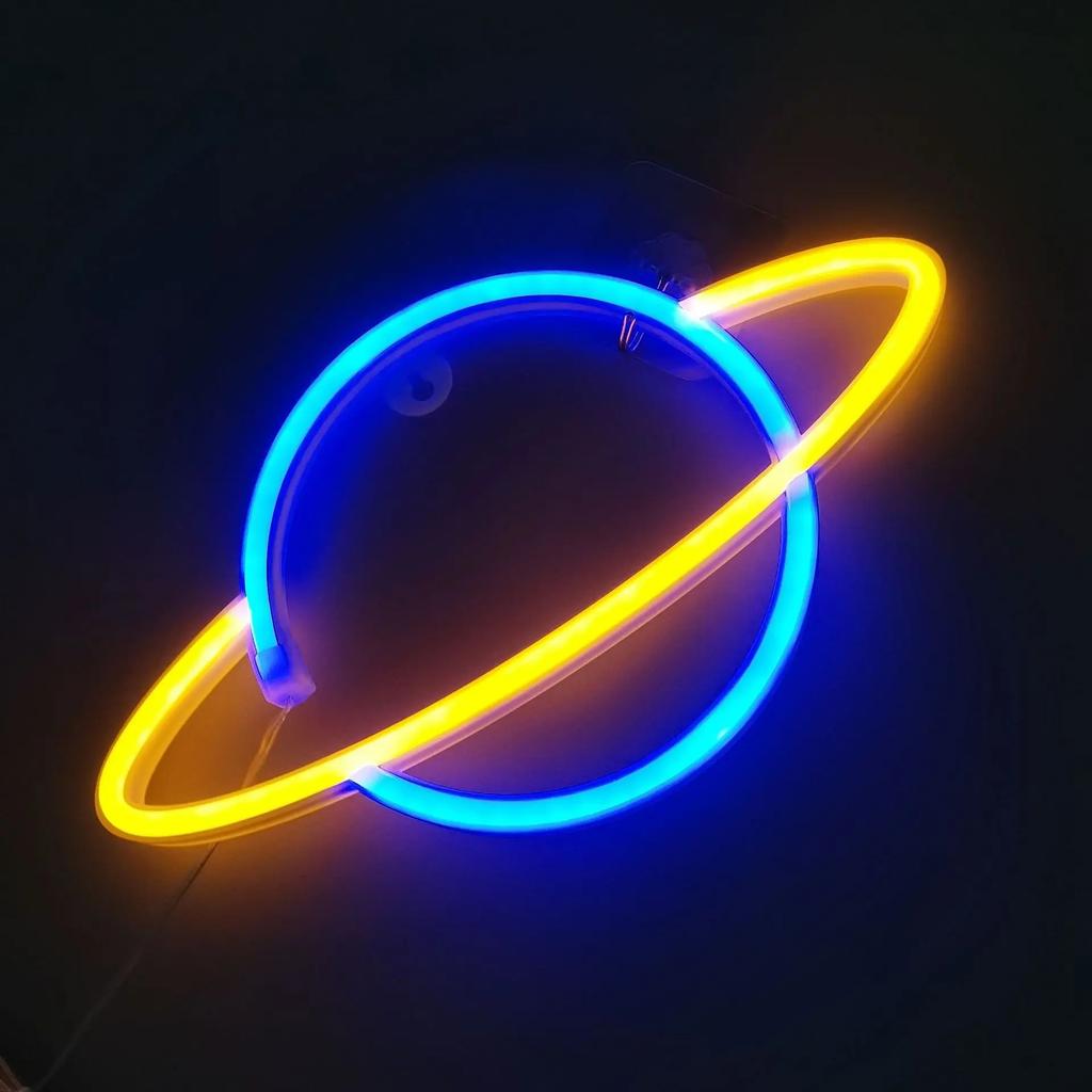 Xiaomi Neon Sign Alien Face Shaped Wall Hanging Lights for Home Game Room Saucerman Plant LED Night Lamps Xmas Party Holiday Art Decor