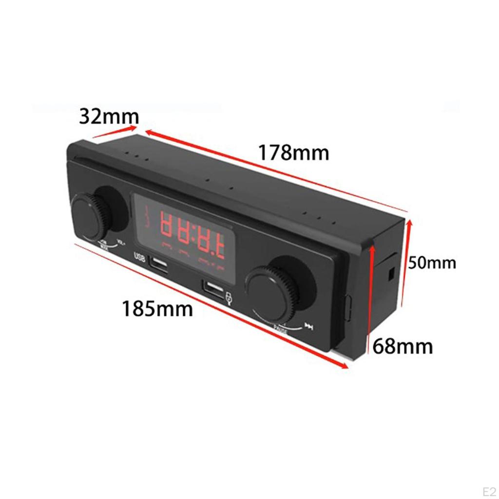 Car Stereo Radio Bt Double USB Port Audio Device Quality Sound MP3 Music Player Speaker for