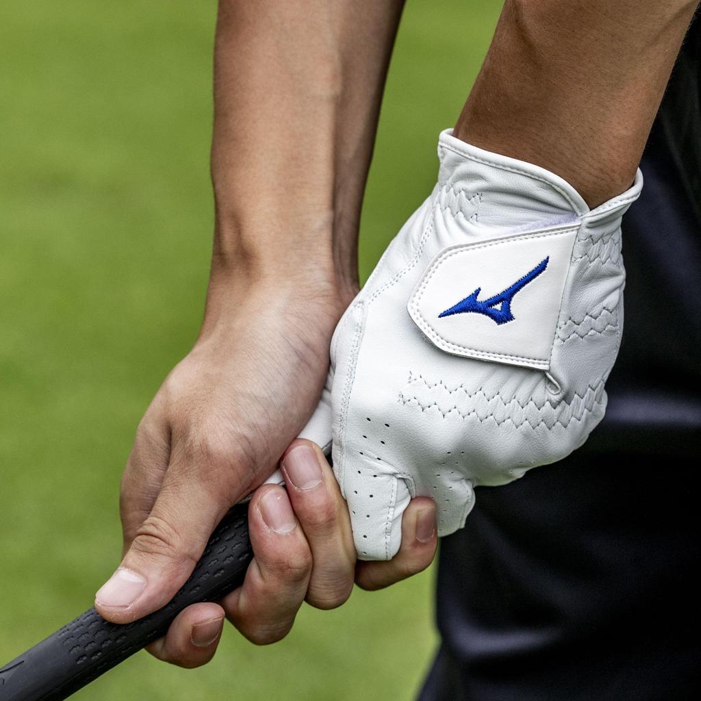 Mizuno Golf Kyokawa Left 5MJML405 Men's Glove, SG, Hand, White, 23cm,