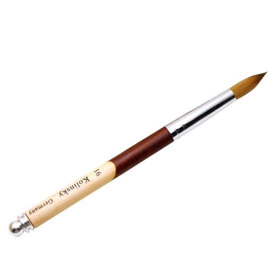 Color Block Round Top Wood Handle Nail Art Pen Line Drawing Brush Manicure Tool