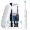 Electric Sonic Electric Horizontal IPX7 Sonic 8 Replacement Brushes 50 Days of Continuous Auto Storage Case Low Travel Toothbrush, Brush, Toothbrush,