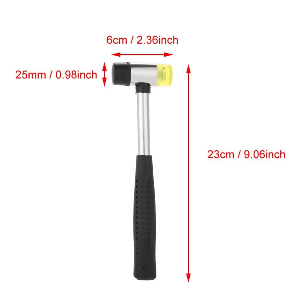 Rubber Material Rubber Hammer 25mm Size Double Faced Hammer Small Mallet  Woodworking Projects