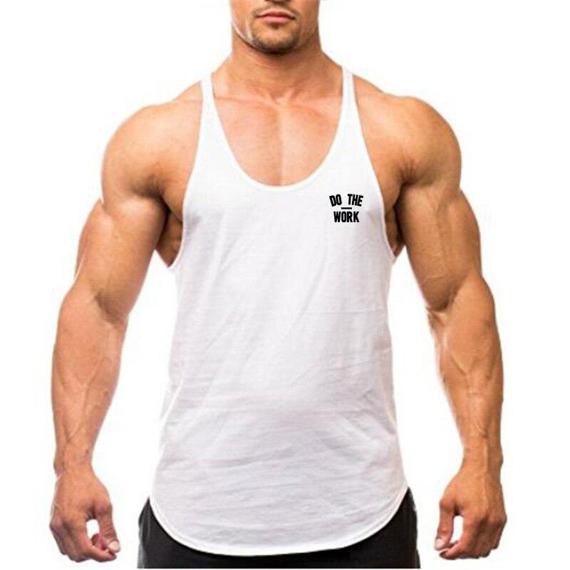 Sommer Herren Strand und Schwimmen Ärmelloses T-Shirt Baumwolle atmungsaktive coole Weste Muscle Gym Bodybuilding Fitness Tank Top
