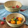 Handmade Bamboo Fruit Basket with Base