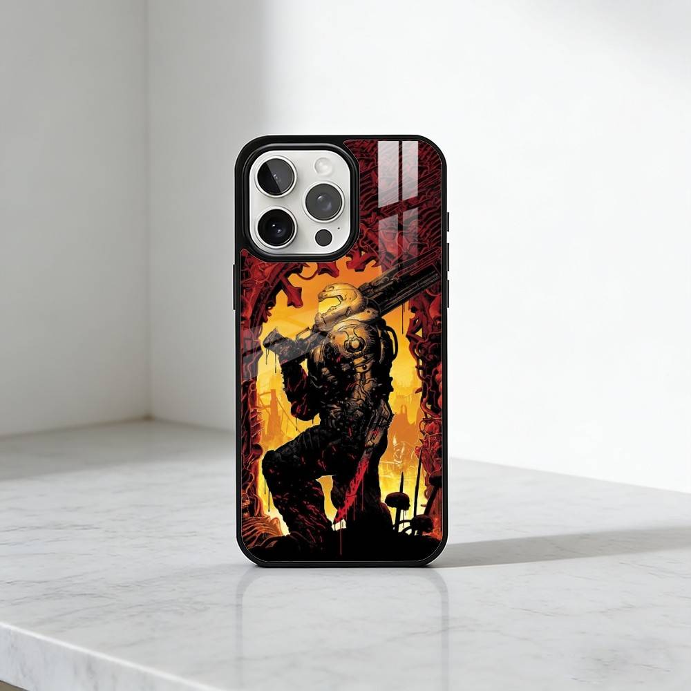 Game D-DOOM Printed  Phone Case For iPhone17,16,15,14,13 Plus,Pro Max Magnetic For Magsafe Wireless Charging