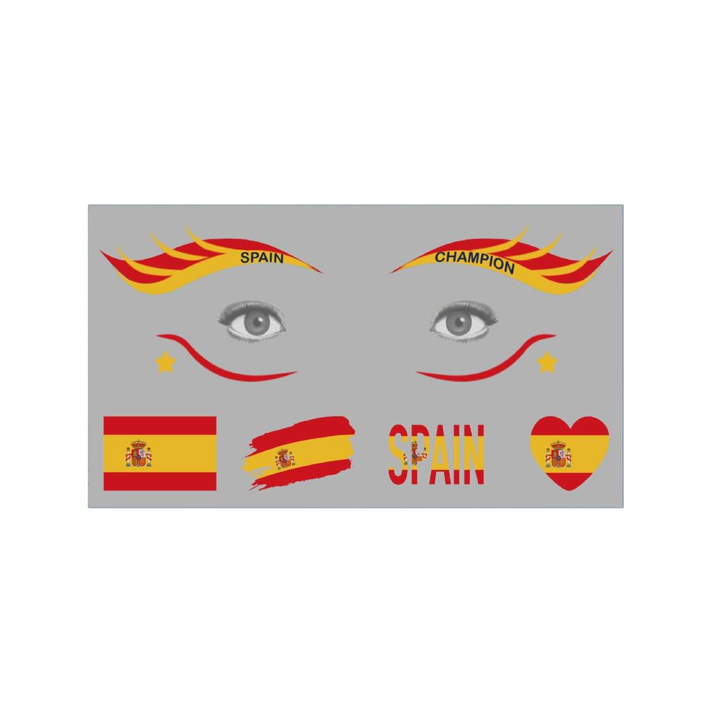Multi Flag Color Stickers Sports Fans Party Party Temporary Stickers For Face
