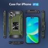 For iPhone 16 Case Military Grade Anti-Drop TPU+PC Phone Shell
