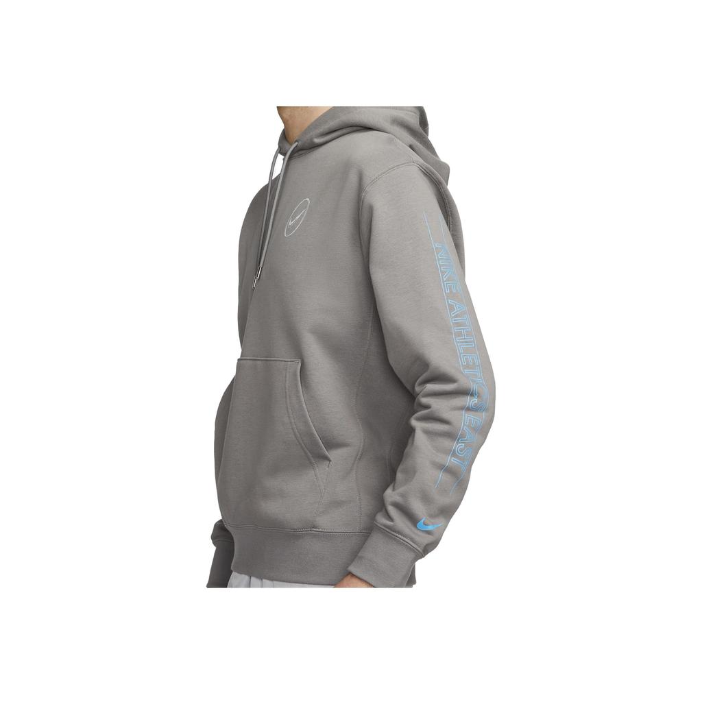 Nike Solid Color Fitted Long Sleeve Hoodie Men Hoodies Slate FD0916-029