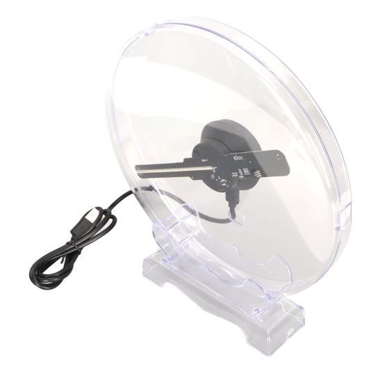 3D Hologram Fan WiFi Projector Naked Eye 3D Display 1080x160 80pcs LED Beads 3D Hologram Projector Advertising Display 