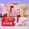 Elegant Vintage Style Valentines Day Mailbox Decorative Gift Box In Red Pink White