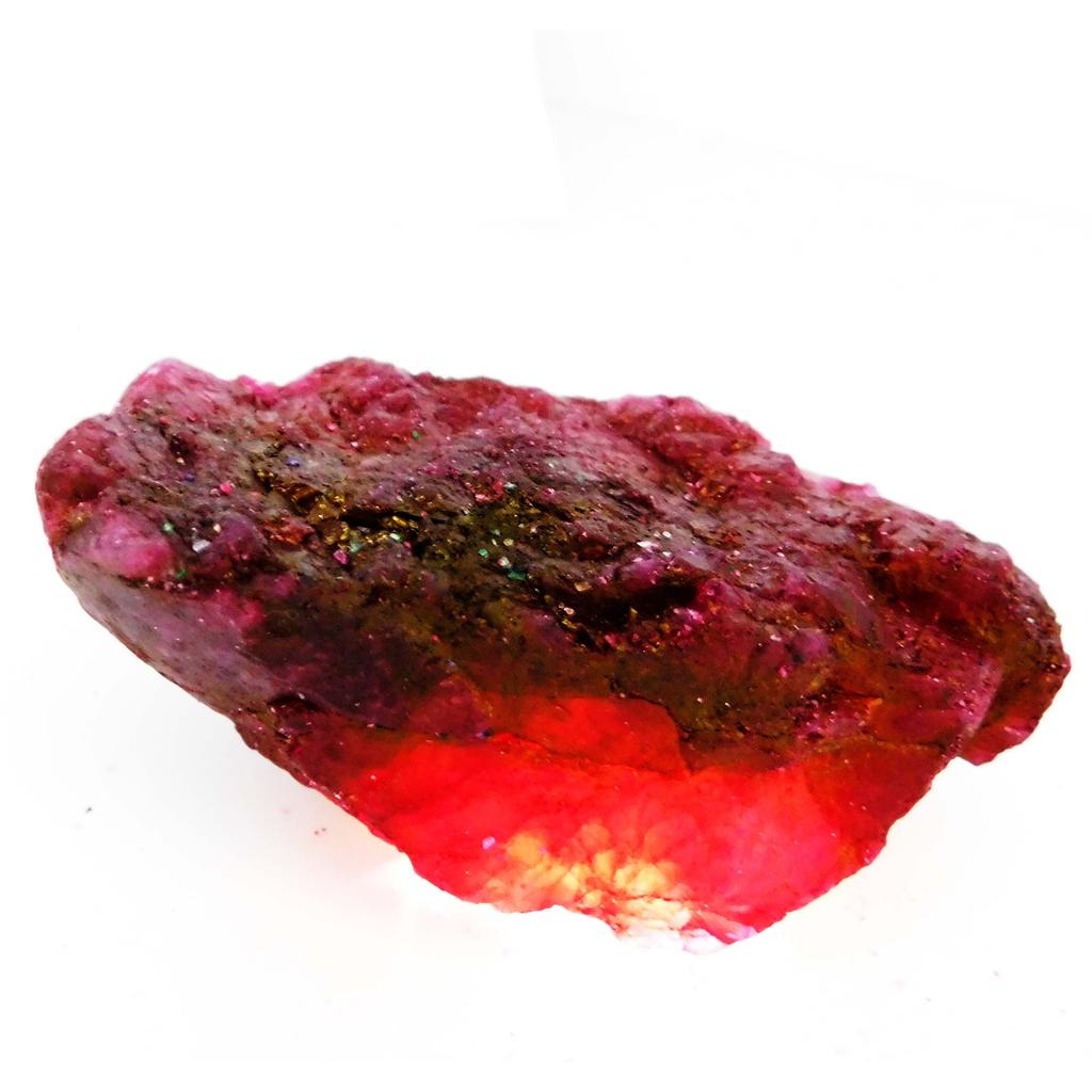 730 Ct Natural Red Ruby Huge Rough Earth Mined CERTIFIED Loose Gemstone AZ-256