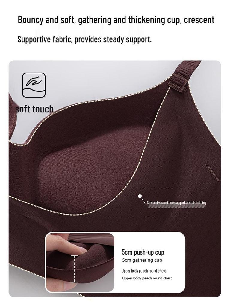 Push-Up Seamless Bra: Enhanced Lift & Support, Anti-Spillage, Anti-Sag, Side Support for Fuller, Rounder Look.