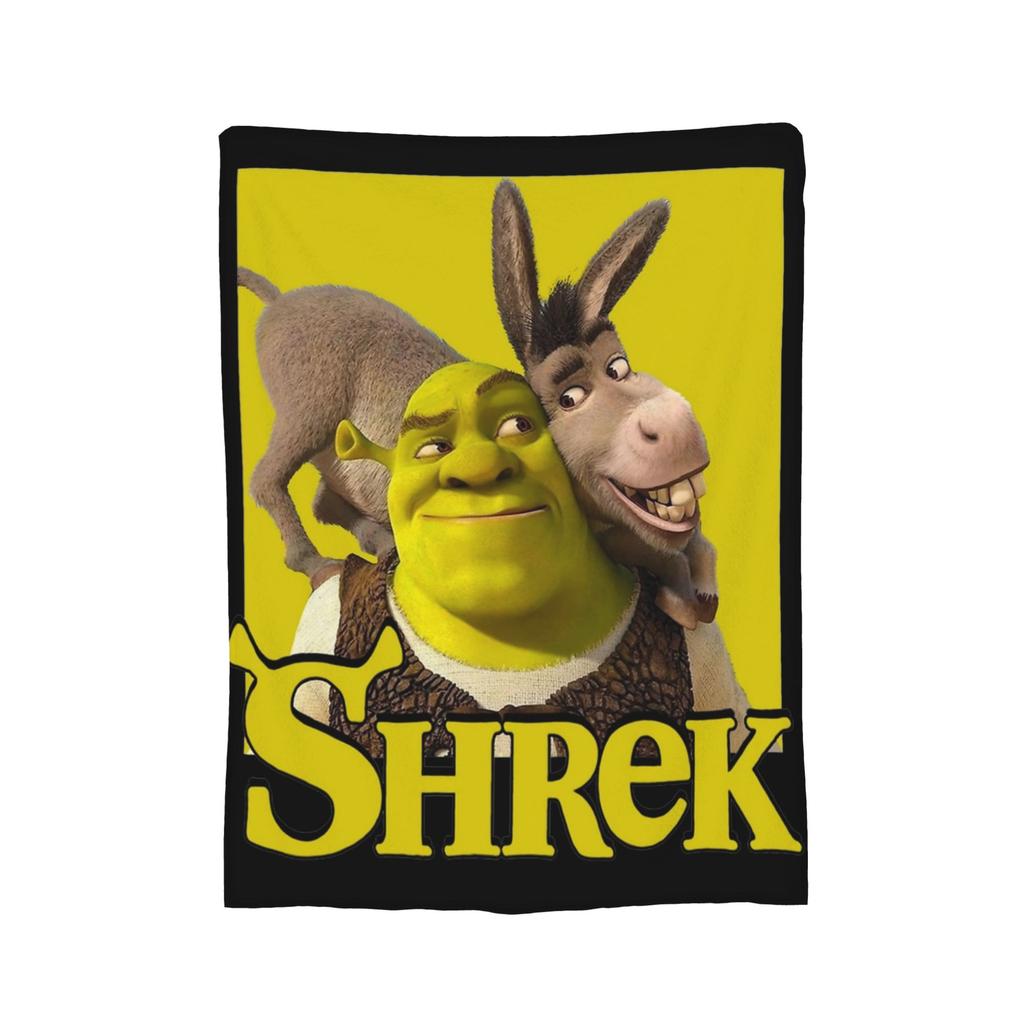 Cartoon Monster Shreks Blankets Velvet  Winter  Breathable Lightweight Thin Throw Blankets for Bed Outdoor Bedspreads