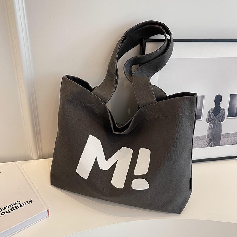 Studenten-Canvas-Tragetasche mit großer Kapazität - Vielseitige bedruckte Schultertasche für den Unterricht, den Weg zur Arbeit, zum Einkaufen oder für Mütter