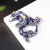 Dragon Resin Crystal Figurine Home Decor With Natural Gemstone Chips For Gift Collectors