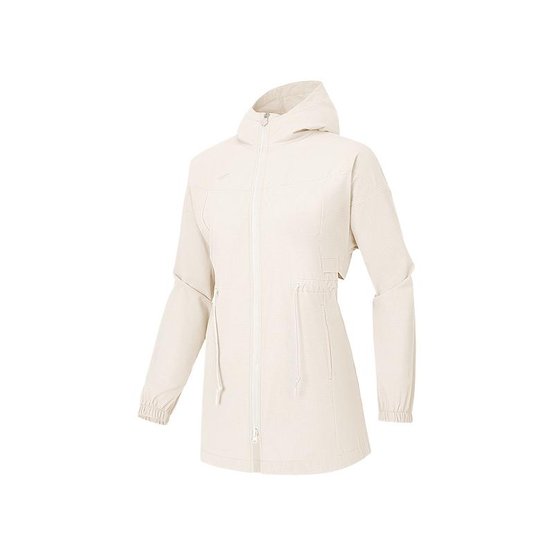 Skechers Comfortable Versatile Simple Fashion Solid Color Hooded Windbreaker Women outerwear Jasmine P225W043-01B4 M