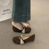 Retro Inner Height Increase Mary Jane Shallow Mouth Single Shoes Women's 2025 New Spring and Summer French Skirt Ballet Shoes Children