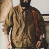 Men's Autumn Loose Fit Cotton Workwear Jacket - Trendy, Multi-Pocket, Plus Size, Casual Lapel Top