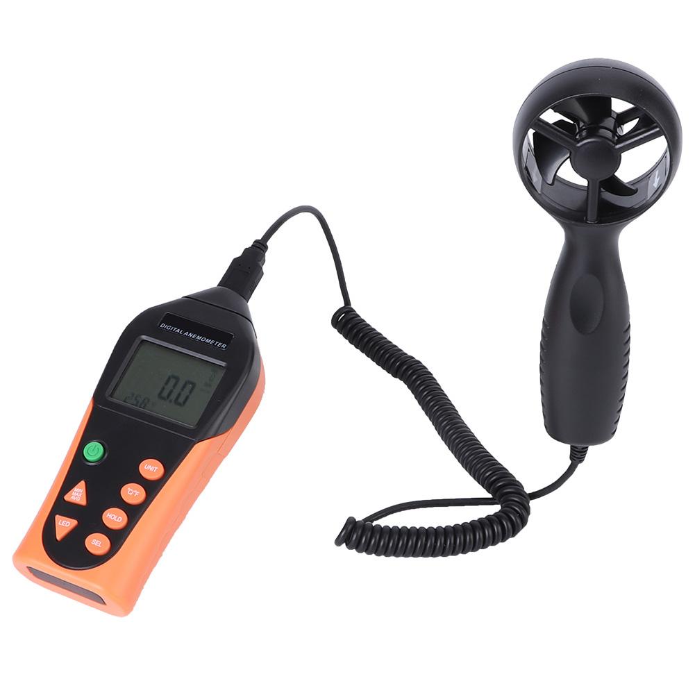 816B Digital Anemometer Portable Wind Speed Sensor Meter Measuring Instruments with Backlit LCD Display