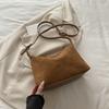 Faux Suede Lazy Tote Bag for Women Trendy Soft Shoulder Crossbody Purse