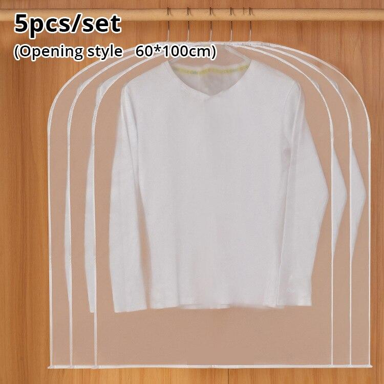 

5pcs Eva Clothing Dust Cover With Open Hem, 100 * 60cm, for Dust Prevention of Clothing Home Furnishings