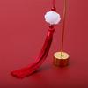2pcs/Lot White Lotus Pendant Tassel Hanging Tassel Silk Fringe Bangs Flower Tassel Trim Key For Curtains Home Decor Accessories